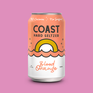 COAST HARD SELTZER BLOOD ORANGE