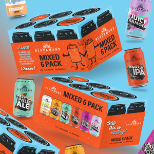 BLACKMAN'S MIXED 6-PACK WITH TEKU GLASS